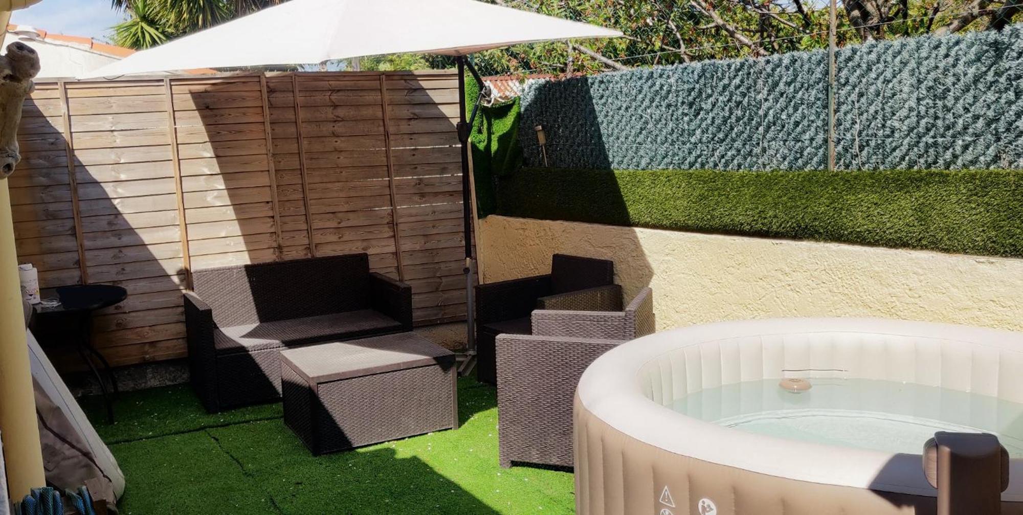 סיס-פור-לה-פלאז' Maison T2 Proche Mer Jardin Spa Jacuzzi Et Parking מראה חיצוני תמונה